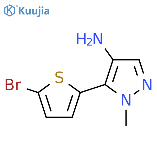 5-(5-bromothiophen-2-yl)-1-methyl-1H-pyrazol-4-amine structure