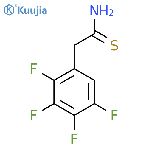 2-(2,3,4,5-tetrafluorophenyl)ethanethioamide structure