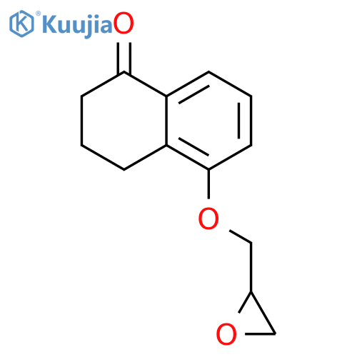 3,4-Dihydro-5-(2S)-oxiranylmethoxy-1(2H)-naphthalenone structure