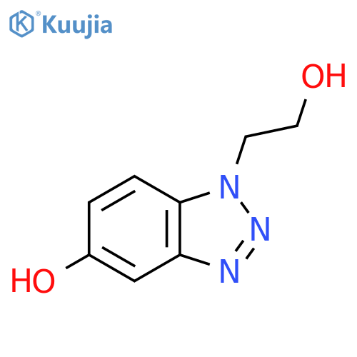 1-(2-Hydroxyethyl)-1h-1,2,3-benzotriazol-5-ol structure