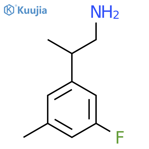 2-(3-fluoro-5-methylphenyl)propan-1-amine structure