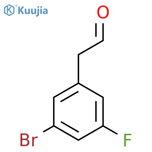 2-(3-bromo-5-fluorophenyl)acetaldehyde structure