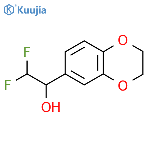 1-(2,3-Dihydro-1,4-benzodioxin-6-yl)-2,2-difluoroethan-1-ol structure