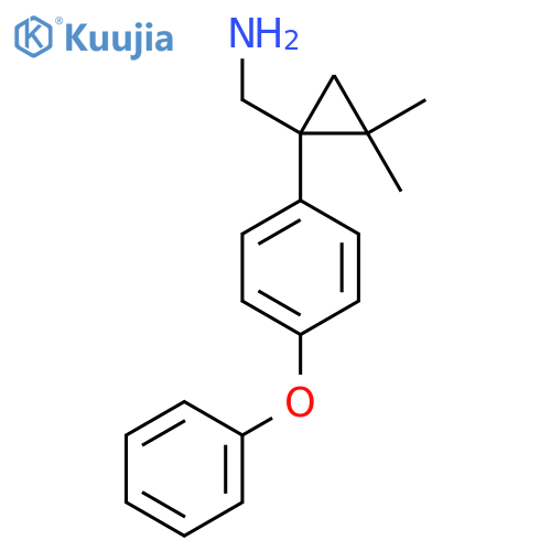 2,2-dimethyl-1-(4-phenoxyphenyl)cyclopropylmethanamine structure