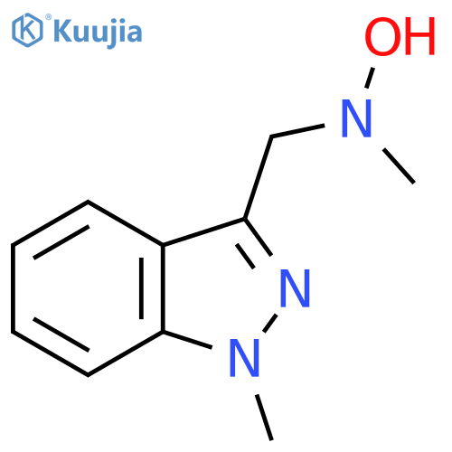 N-methyl-N-(1-methyl-1H-indazol-3-yl)methylhydroxylamine structure