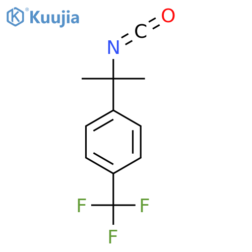 1-(2-isocyanatopropan-2-yl)-4-(trifluoromethyl)benzene structure