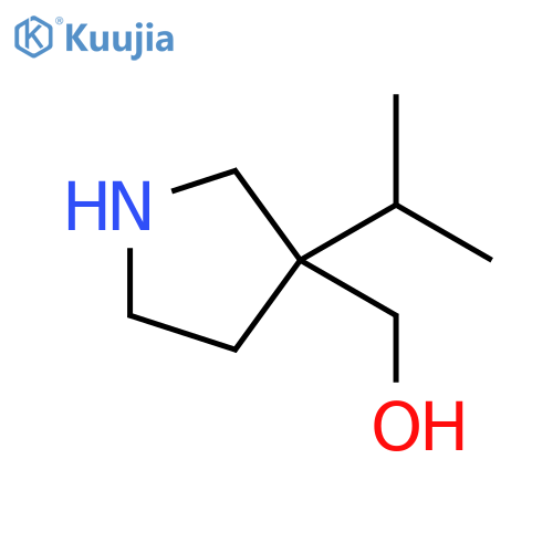 3-(propan-2-yl)pyrrolidin-3-ylmethanol structure