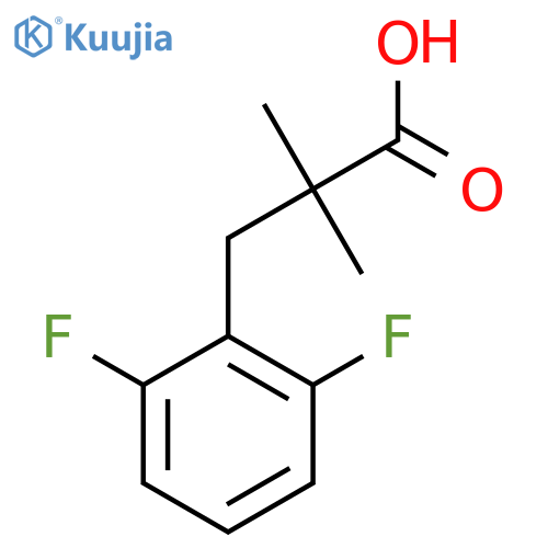 3-(2,6-difluorophenyl)-2,2-dimethylpropanoic acid structure