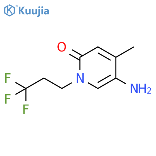 5-amino-4-methyl-1-(3,3,3-trifluoropropyl)-1,2-dihydropyridin-2-one structure