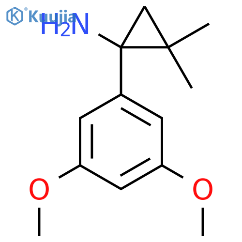 1-(3,5-Dimethoxyphenyl)-2,2-dimethylcyclopropan-1-amine structure