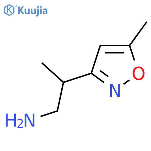 2-(5-methyl-1,2-oxazol-3-yl)propan-1-amine structure