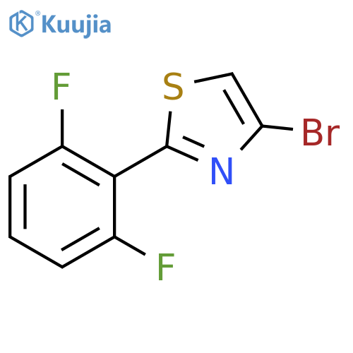 Thiazole, 4-bromo-2-(2,6-difluorophenyl)- structure