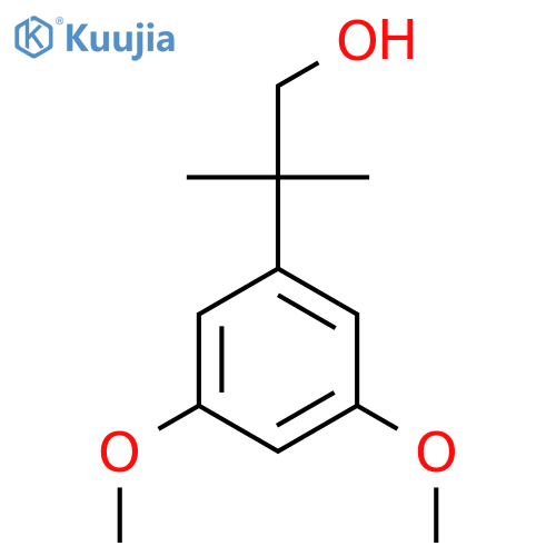 2-(3,5-Dimethoxyphenyl)-2-methylpropan-1-ol structure