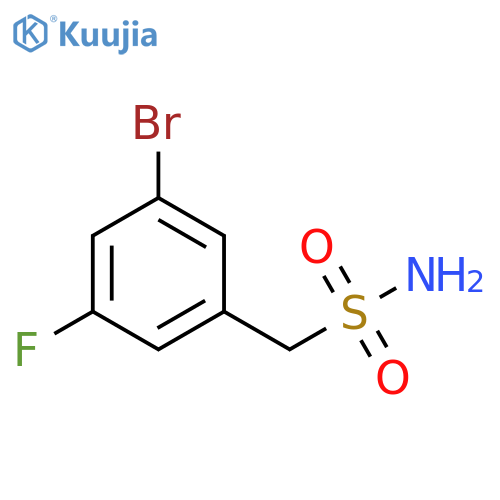 (3-bromo-5-fluorophenyl)methanesulfonamide structure