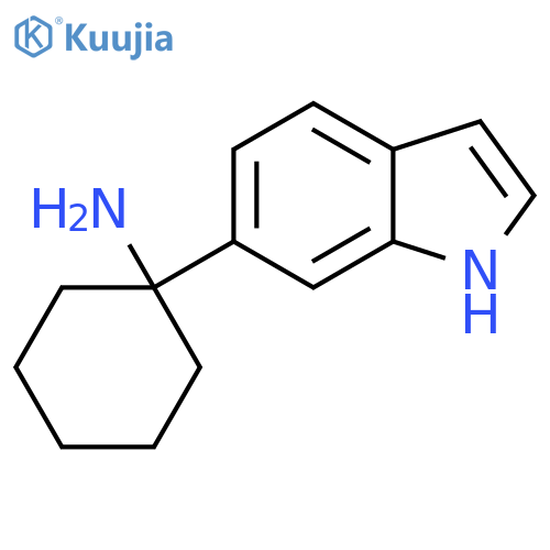 1-(1H-indol-6-yl)cyclohexan-1-amine structure