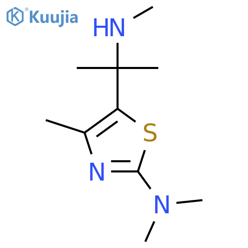 N,N,4-trimethyl-5-2-(methylamino)propan-2-yl-1,3-thiazol-2-amine structure