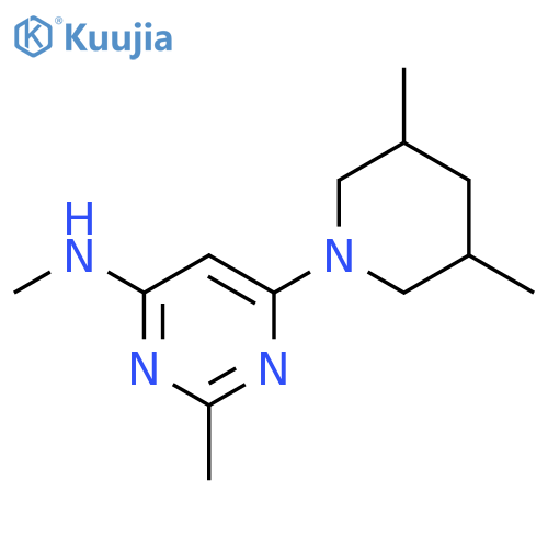 6-(3,5-dimethylpiperidin-1-yl)-N,2-dimethylpyrimidin-4-amine structure