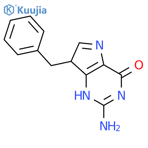 4H-Pyrrolo[3,2-d]pyrimidin-4-one,2-amino-3,7-dihydro-7-(phenylmethyl)- structure