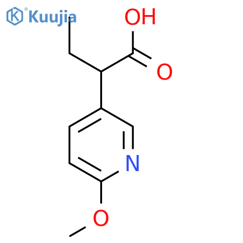 2-(6-methoxypyridin-3-yl)butanoic acid structure