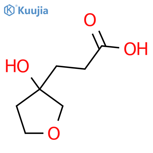 3-(3-hydroxyoxolan-3-yl)propanoic acid structure