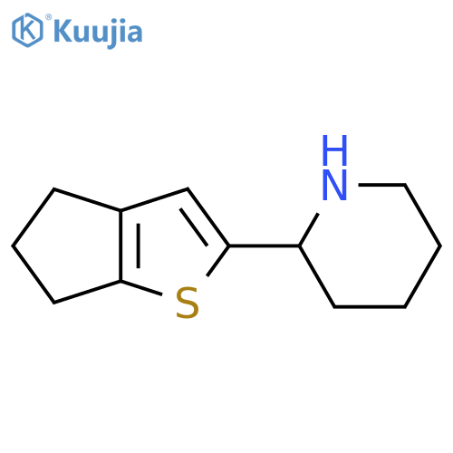 2-{4H,5H,6H-cyclopentabthiophen-2-yl}piperidine structure