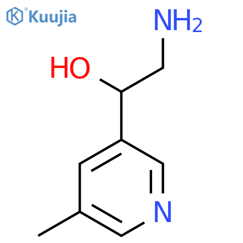 2-amino-1-(5-methylpyridin-3-yl)ethan-1-ol structure