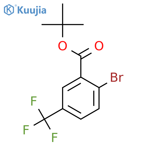 Tert-butyl 2-bromo-5-(trifluoromethyl)benzoate structure