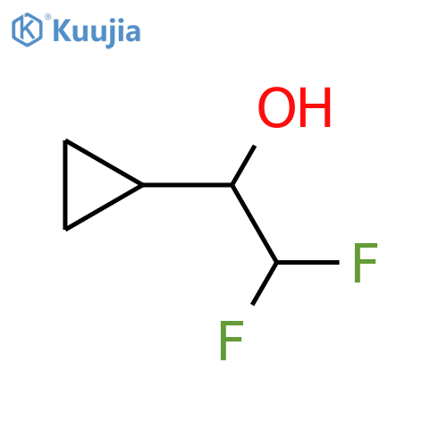 1-cyclopropyl-2,2-difluoroethan-1-ol structure