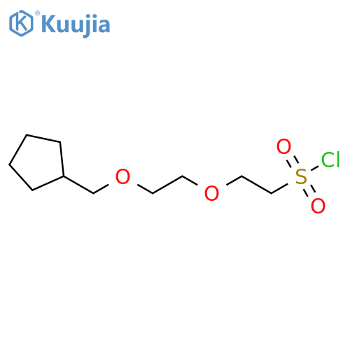 2-2-(cyclopentylmethoxy)ethoxyethane-1-sulfonyl chloride structure