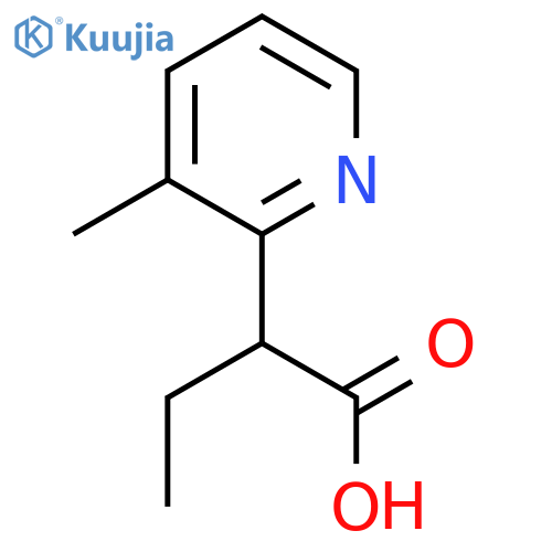 2-(3-methylpyridin-2-yl)butanoic acid structure