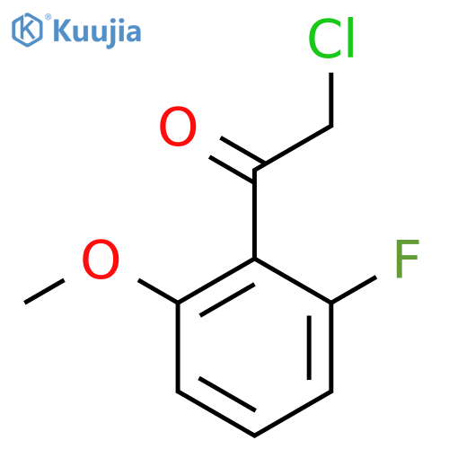 2-chloro-1-(2-fluoro-6-methoxyphenyl)ethan-1-one structure