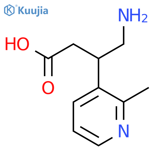 4-amino-3-(2-methylpyridin-3-yl)butanoic acid structure