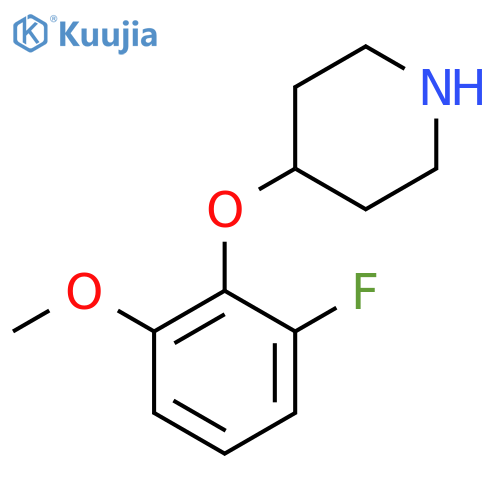 4-(2-fluoro-6-methoxyphenoxy)piperidine structure