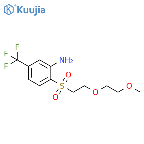 2-2-(2-methoxyethoxy)ethanesulfonyl-5-(trifluoromethyl)aniline structure