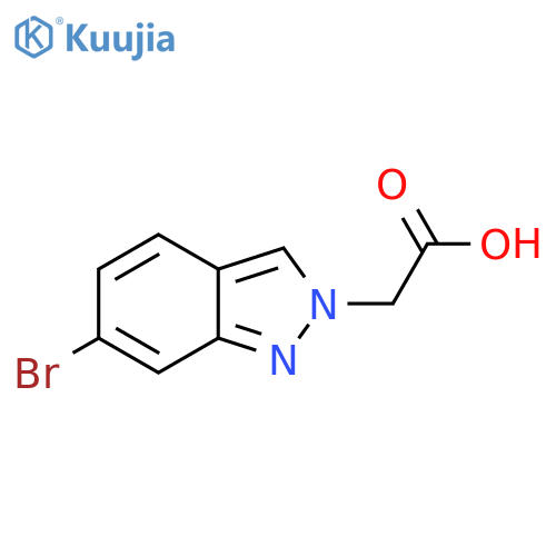 2-(6-Bromo-2H-indazol-2-YL)acetic acid structure