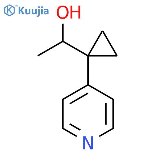 1-1-(pyridin-4-yl)cyclopropylethan-1-ol structure