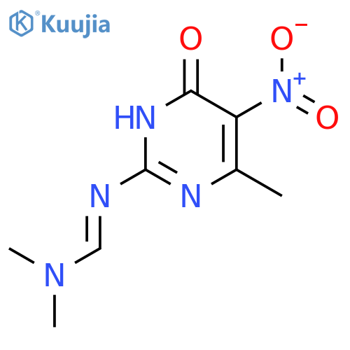 2-(Dimethylamino)methyleneamino-6-methyl-5-nitro-4-pyrimidinol structure