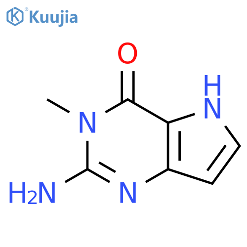 2-amino-3-methyl-3H-pyrrolo3,2-dpyrimidin-4(5H)-one structure