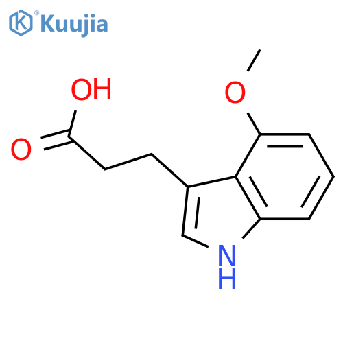 3-(4-Methoxy-3-indolyl)propanoic Acid structure