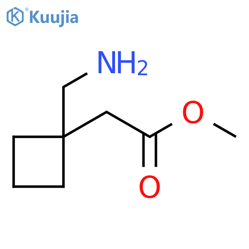 methyl 2-1-(aminomethyl)cyclobutylacetate structure
