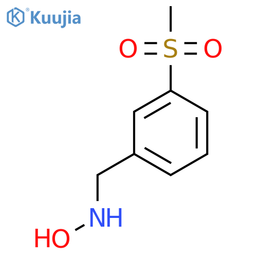 N-(3-methanesulfonylphenyl)methylhydroxylamine structure