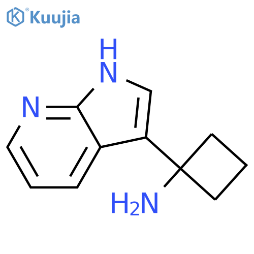 1-{1H-pyrrolo2,3-bpyridin-3-yl}cyclobutan-1-amine structure