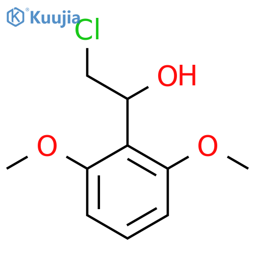 2-chloro-1-(2,6-dimethoxyphenyl)ethan-1-ol structure