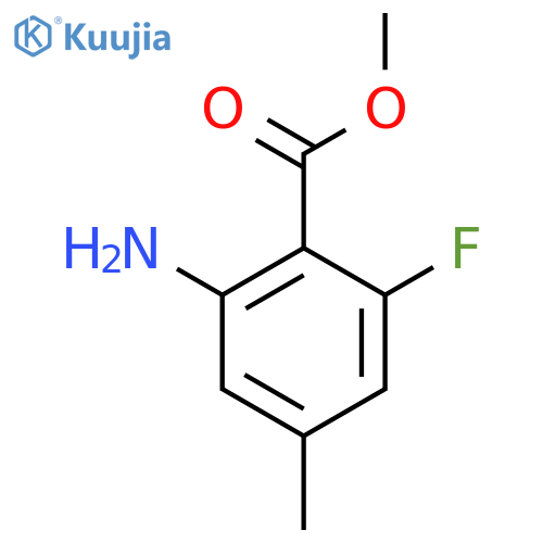 methyl 2-amino-6-fluoro-4-methylbenzoate structure