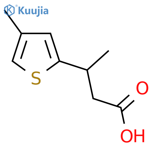 3-(4-methylthiophen-2-yl)butanoic acid structure