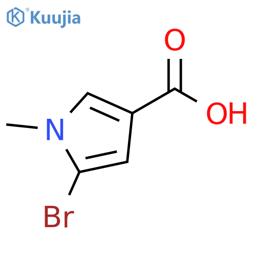5-bromo-1-methyl-1H-pyrrole-3-carboxylic acid structure
