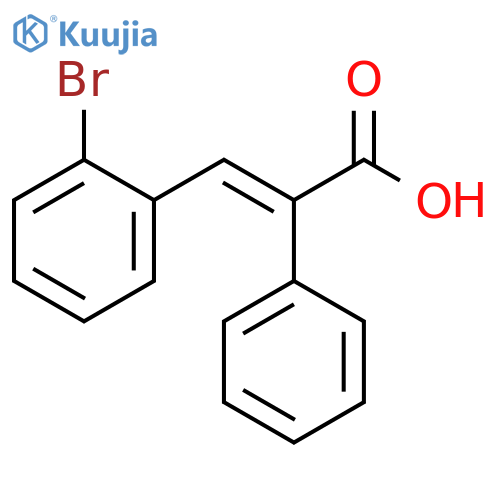 Acrylic acid, 3-(o-bromophenyl)-2-phenyl-, (E)- (8CI) structure
