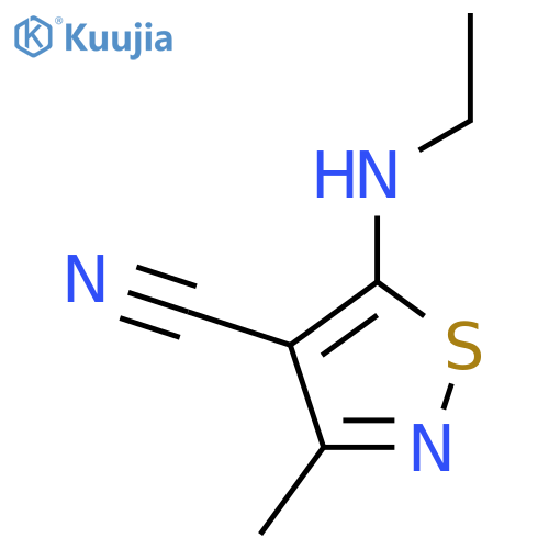 5-(Ethylamino)-3-methyl-1,2-thiazole-4-carbonitrile structure