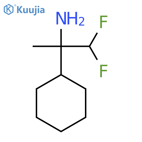 2-cyclohexyl-1,1-difluoropropan-2-amine structure