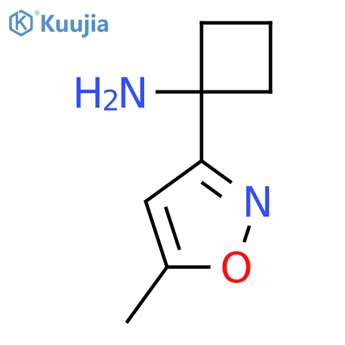 1-(5-methyl-1,2-oxazol-3-yl)cyclobutan-1-amine structure